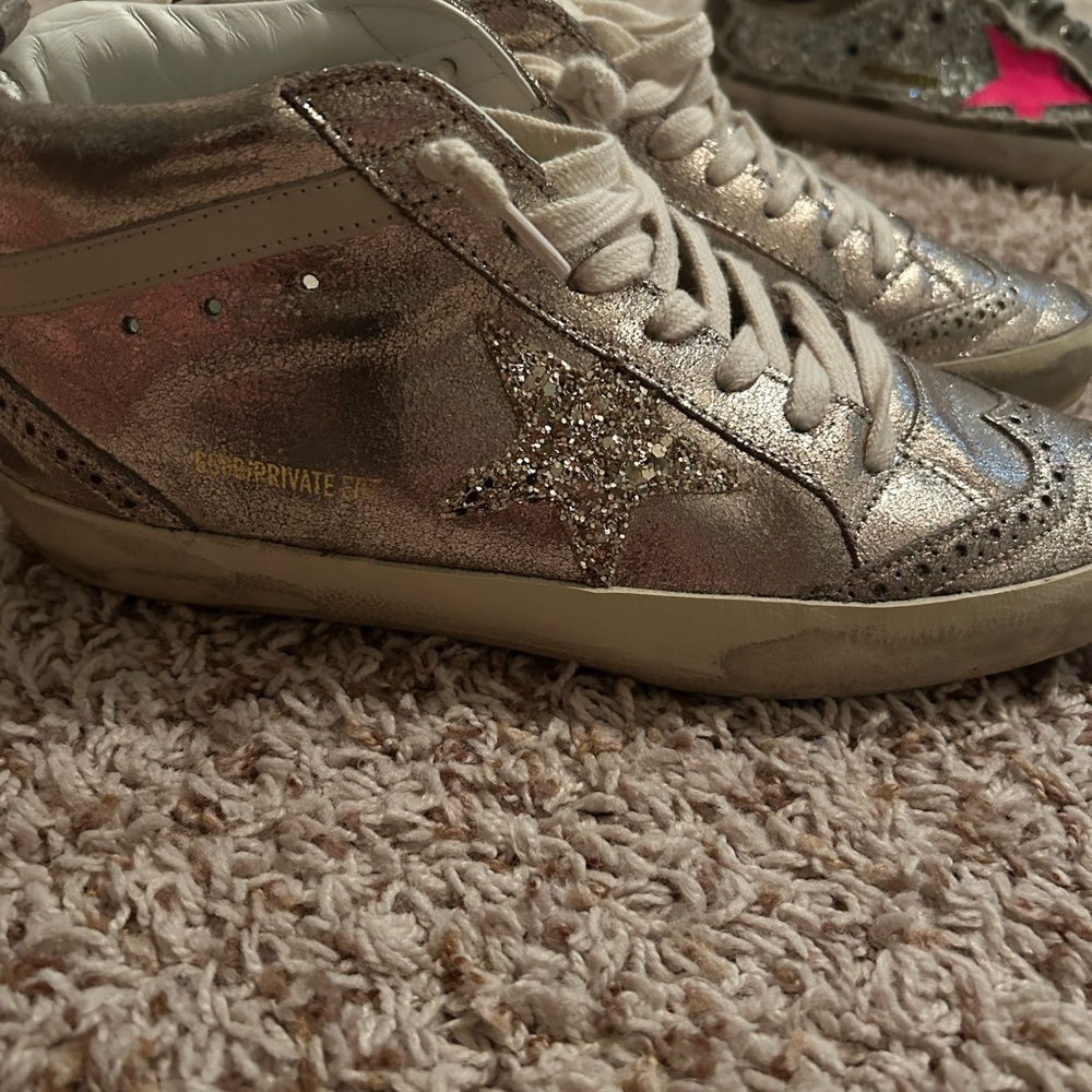 Women's Metallic Bronze Sneakers Golden Goose Mid size 39 - Picture 3 of 9